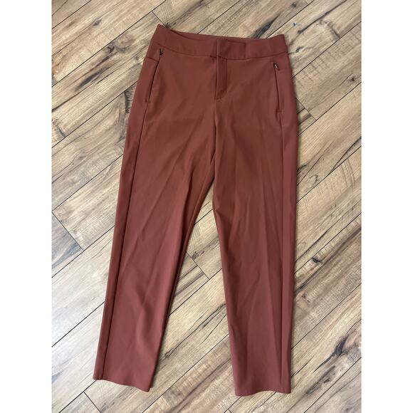 Athleta size 8 brown cropped pants - Picture 1 of 4
